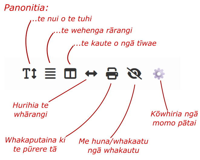 He whakamārama o ngā kōwhiringa mō te hei mahi.